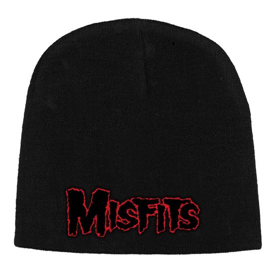 Misfits - Knit Beanie - Embroidered - Red Horror Logo