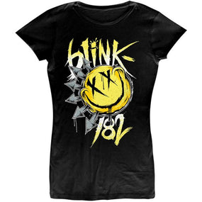 Blink 182 - Big Smile Womens Black Shirt