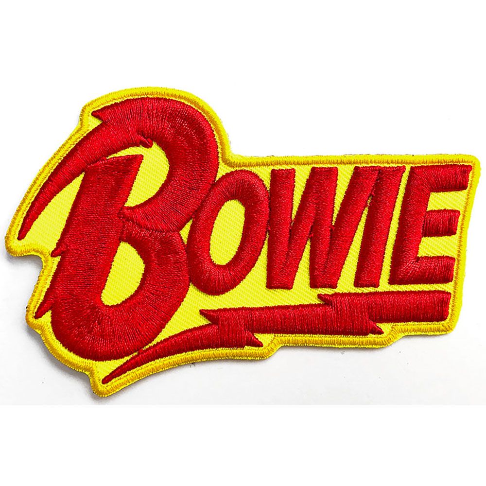 Bowie, David - Cut-out Logo (100mm x 70mm) Sew-On Patch