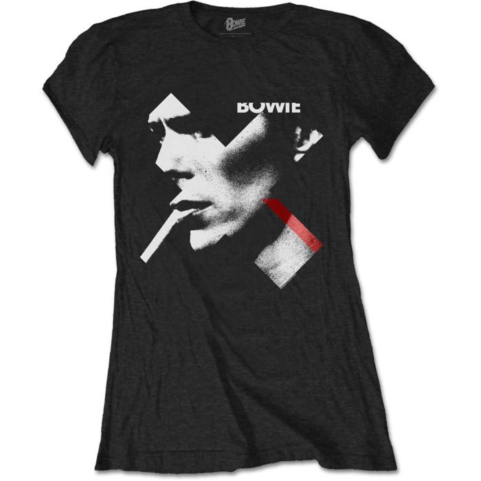 Bowie, David - X Smoke Womens Fitted Black Shirt