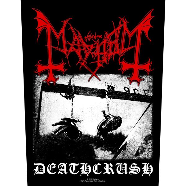 Mayhem - Deathcrush - Sew-On Back Patch (295mm x 265mm x 355mm)
