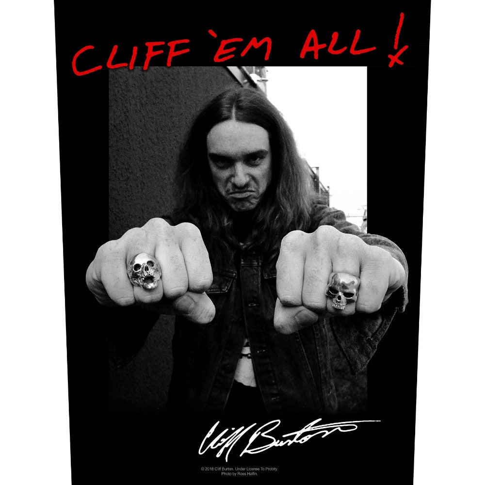 Metallica - Cliff Em All - Sew-On Back Patch (295mm x 265mm x 355mm)