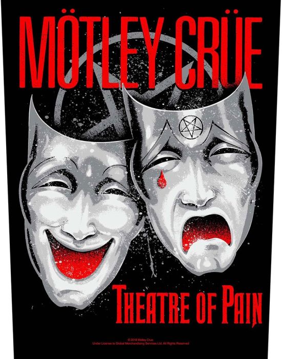 Motley Crue - Theatre Of Pain - Sew-On Back Patch (295mm x 265mm x 355mm)
