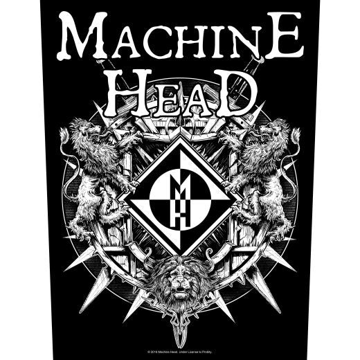Machine Head - Crest 2 - Sew-On Back Patch (295mm x 265mm x 355mm)