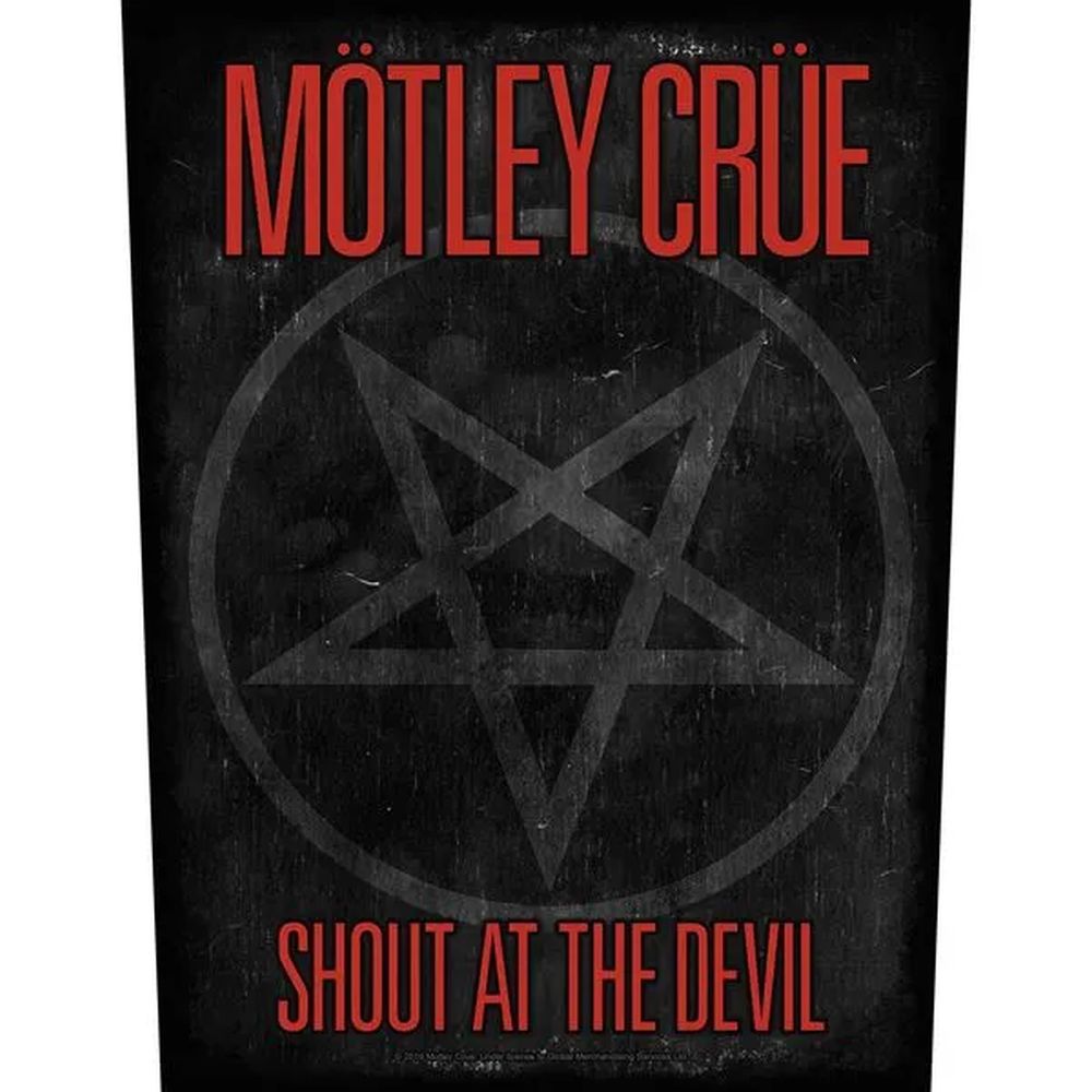 Motley Crue - Shout At The Devil - Sew-On Back Patch (295mm x 265mm x 355mm)