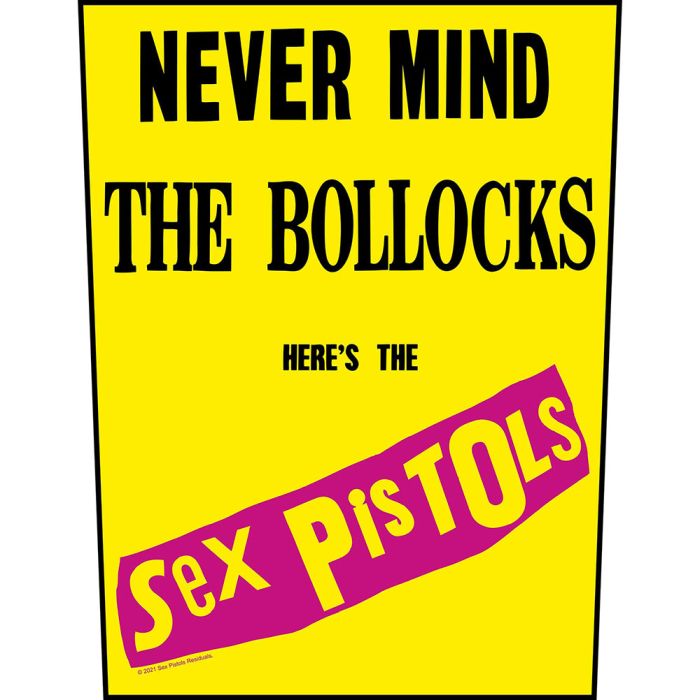 Sex Pistols - Yellow Never Mind The Bollocks - Sew-On Back Patch (280mm)