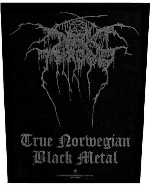 Darkthrone - True Norwegian Black Metal - Sew-On Back Patch (295mm x 265mm x 355mm)