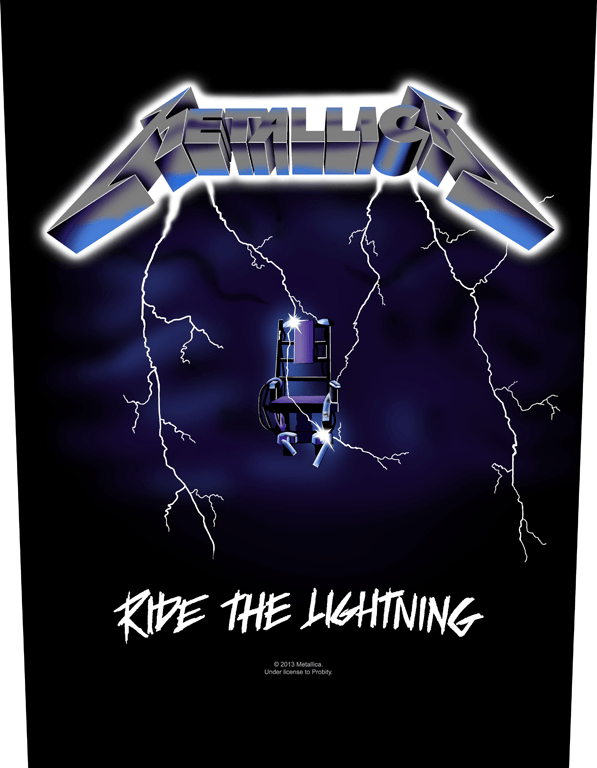 Metallica - Ride The Lightning - Sew-On Back Patch (295mm x 265mm x 355mm)