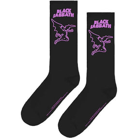 Black Sabbath - Crew Socks (Fits Sizes 7 to 11) - White Daemon