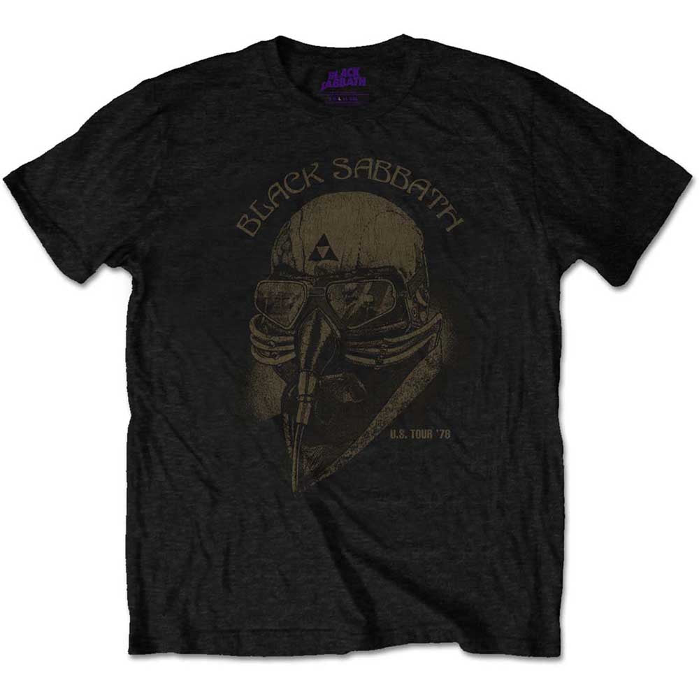 Black Sabbath - Tour 78 Mask Black Shirt