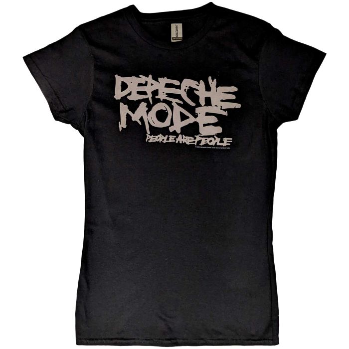 Depeche Mode - People Are People Womens Fitted Black Shirt