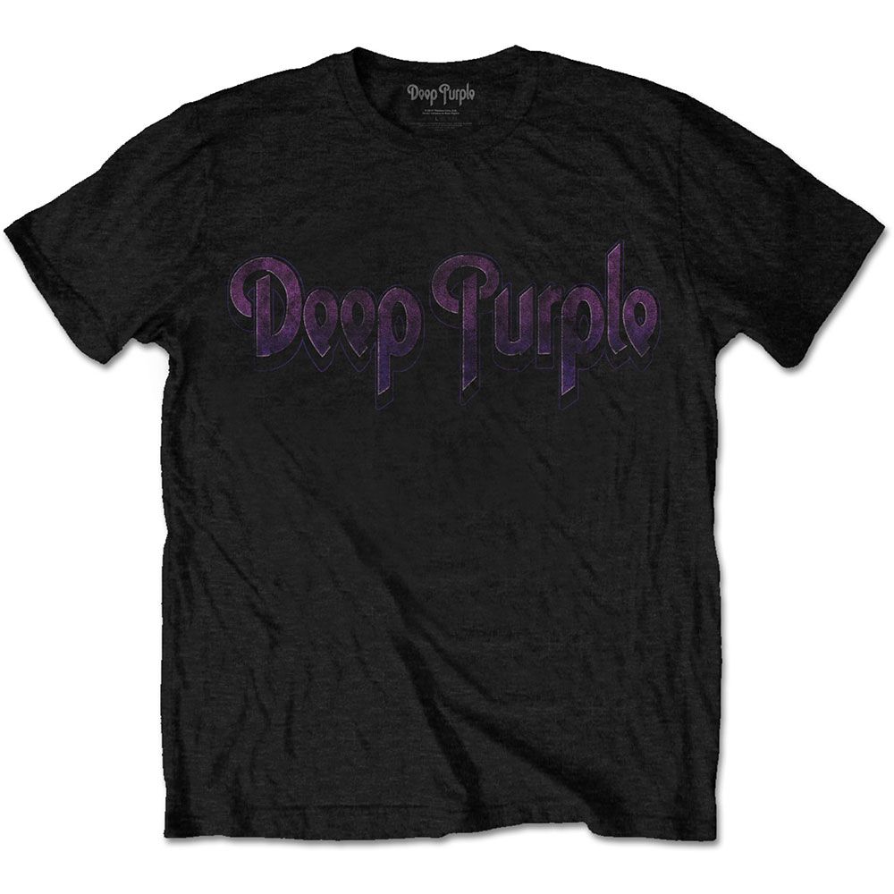 Deep Purple - Vintage Style Logo Black Shirt