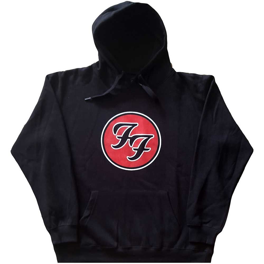 Foo Fighters - Pullover Black Hoodie (Round Logo)