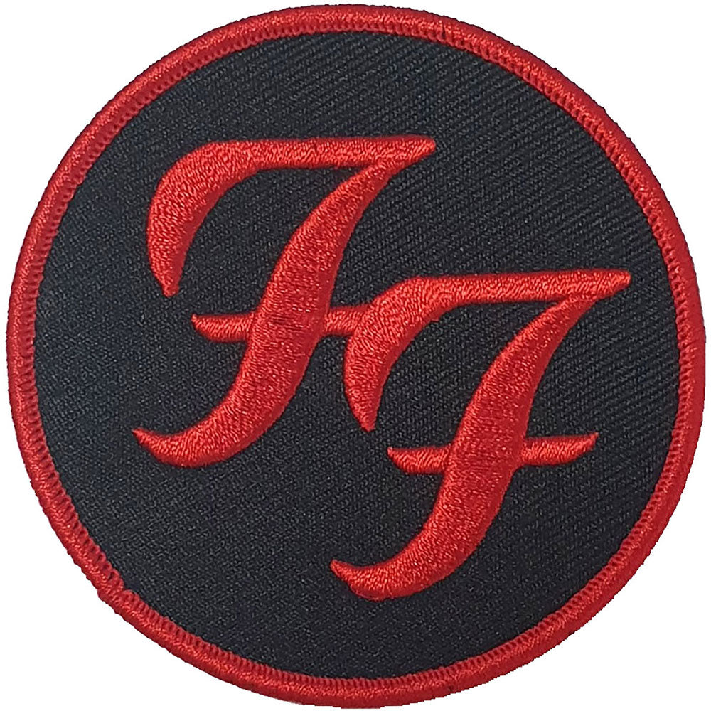 Foo Fighters - Circle Red Logo (75mm) Sew-On Patch