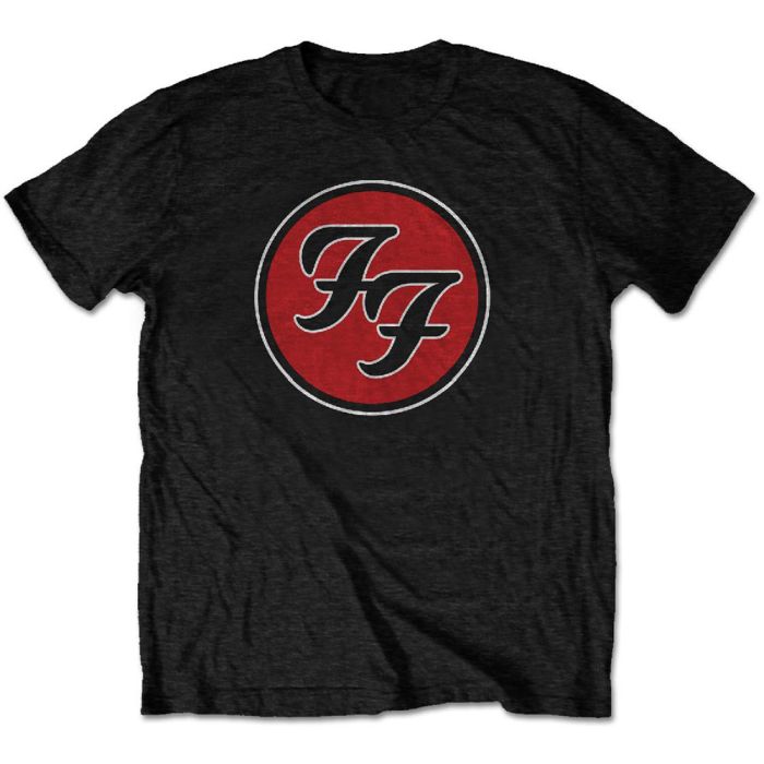 Foo Fighters - 4XL & 5XL FF Round Logo Black Shirt