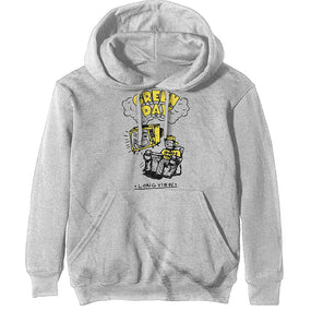 Green Day - Pullover Grey Hoodie (Longview Doodle)