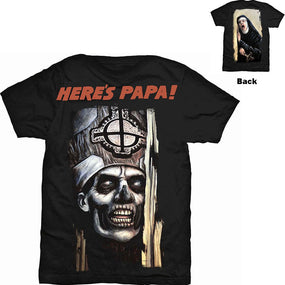 Ghost - Here's Papa with Back Print Black Shirt