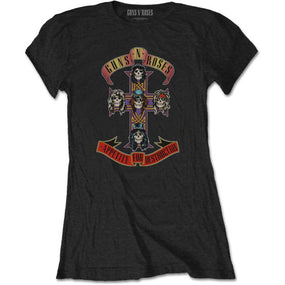 Guns N Roses - Appetite For Destruction Womens Black Shirt