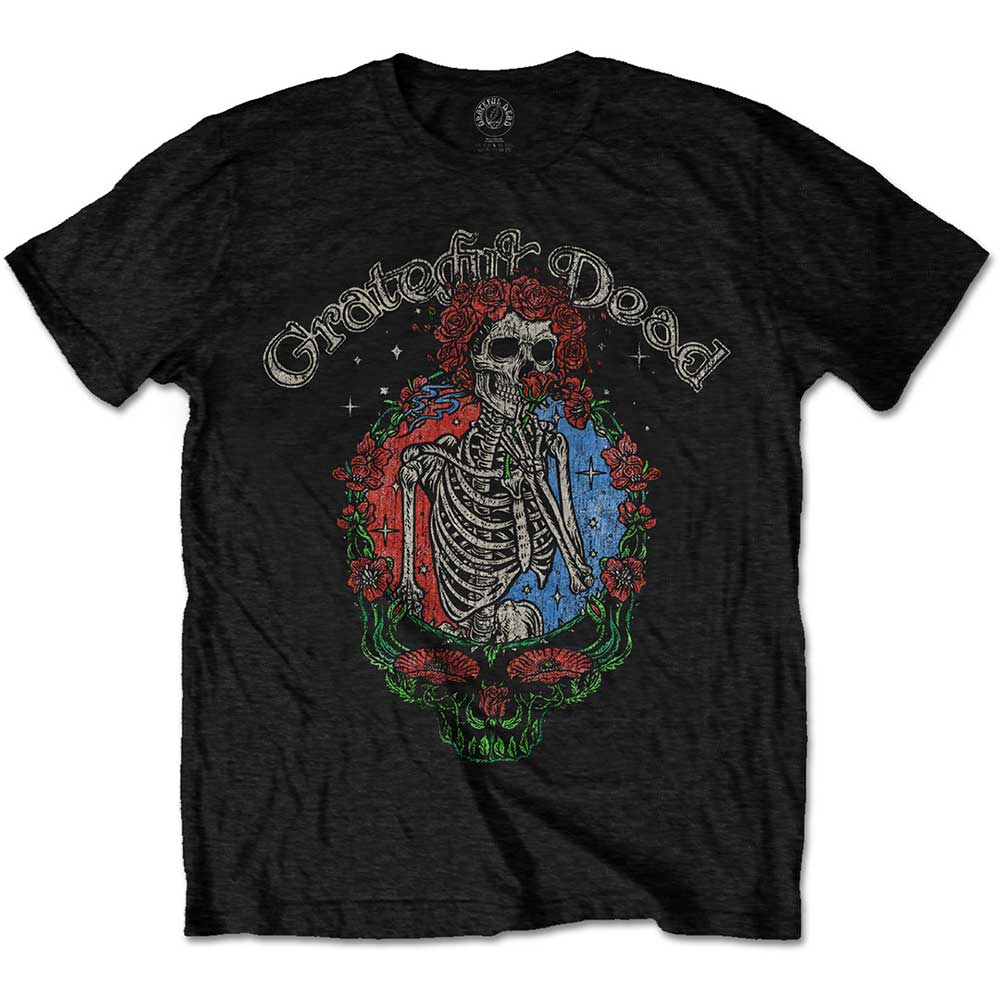 Grateful Dead - Floral Stealie Black Shirt