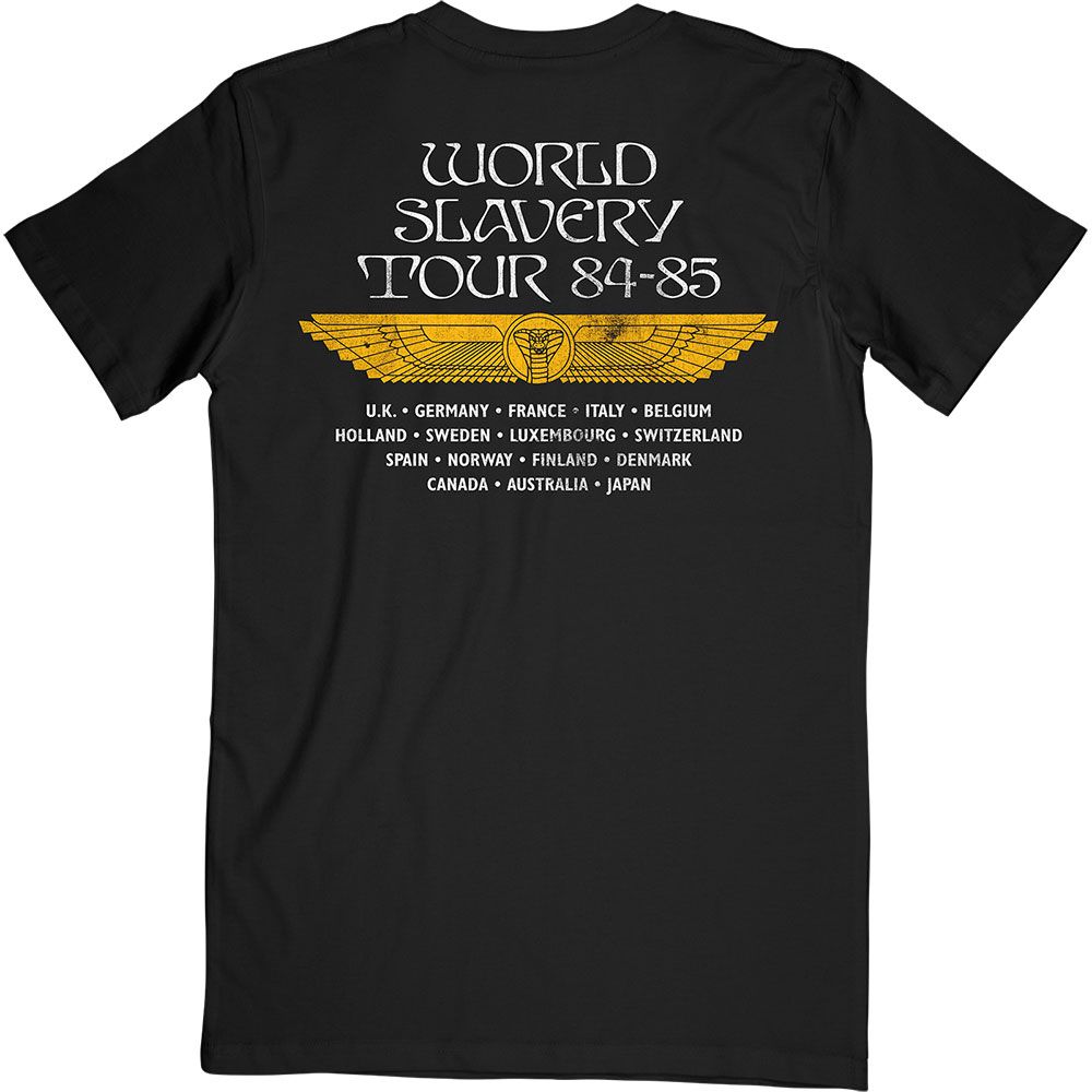 Iron Maiden - World Slavery Tour Powerslave Album Cover Black Shirt