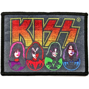Kiss - Faces and Icons (100mm x 70mm) Sew-On Patch