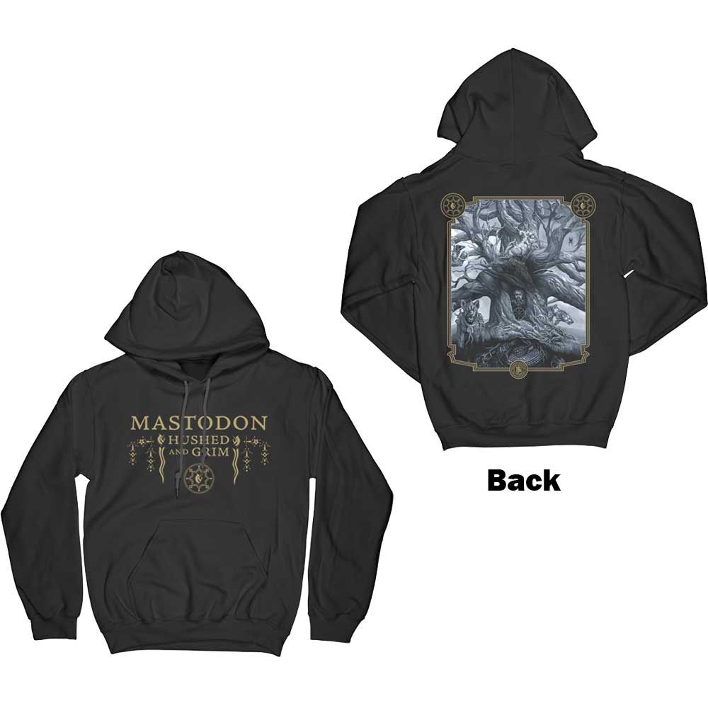 Mastodon - Pullover Black Hoodie (Hushed And Grim)