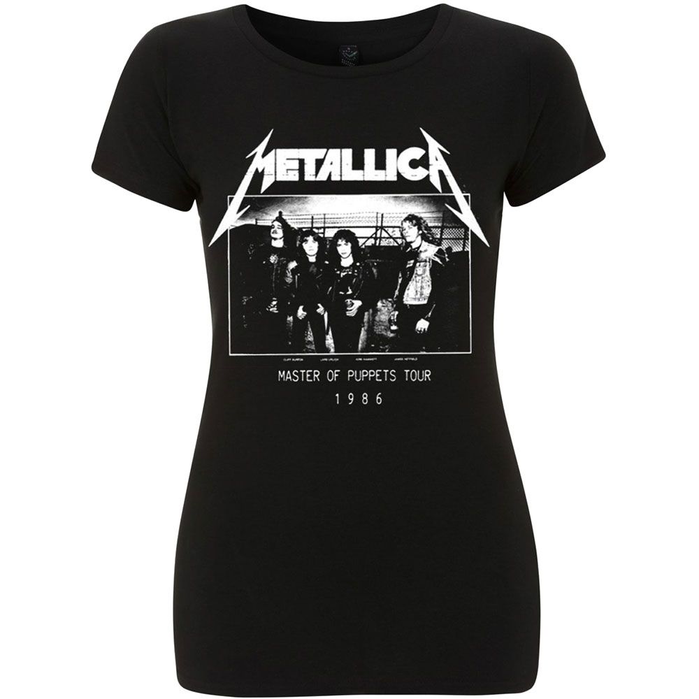 Metallica - MOP Tour 1986 Womens Black Shirt