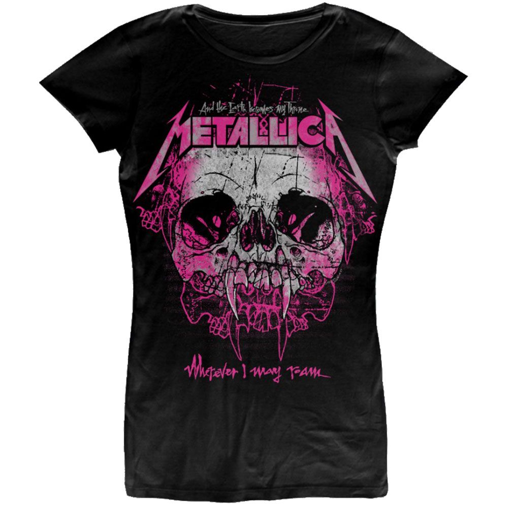 Metallica - Wherever I May Roam Womens Black Shirt