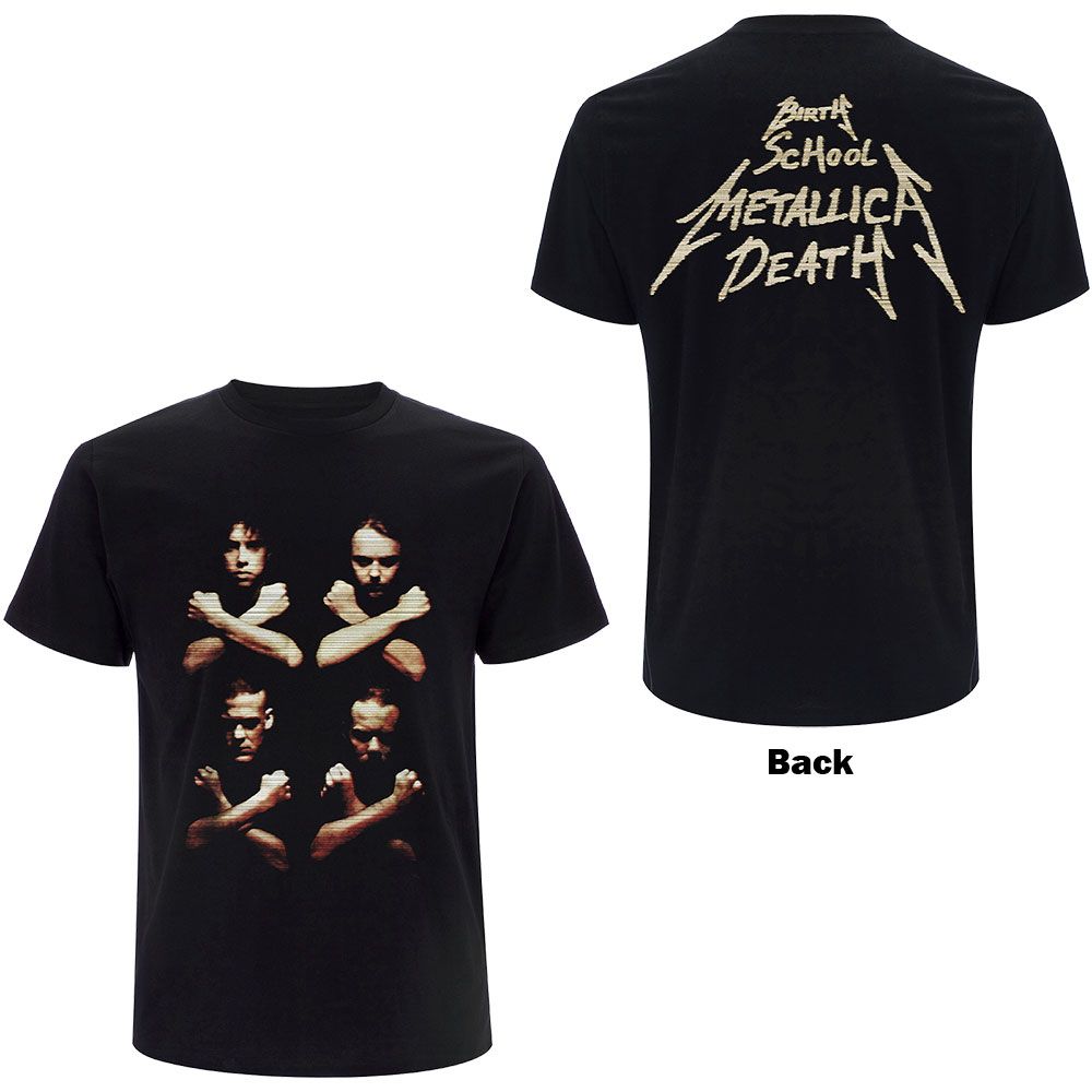 Metallica - Birth, School, Metallica, Death Black Shirt