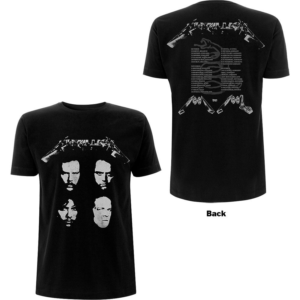 Metallica - Black Album Euro Tour Black Shirt