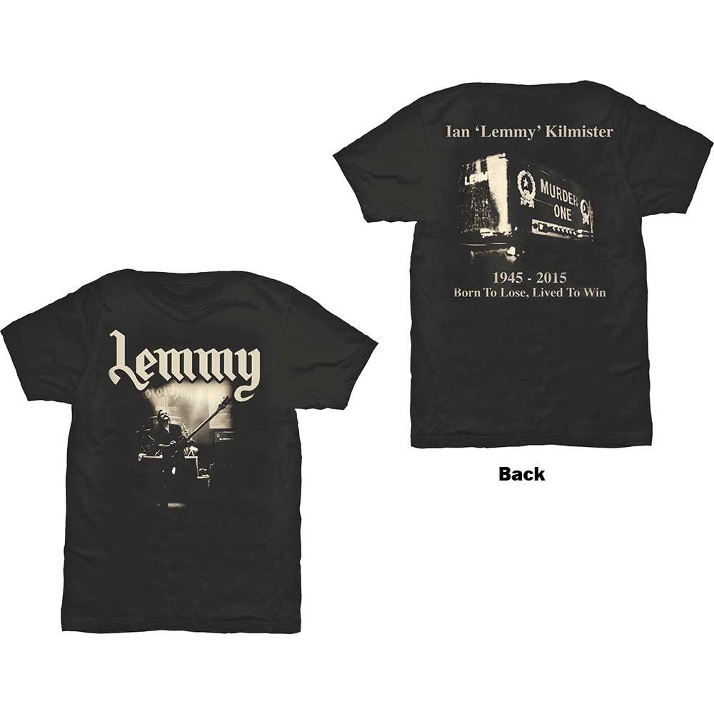 Motorhead - Lemmy Lived To Win Black Shirt