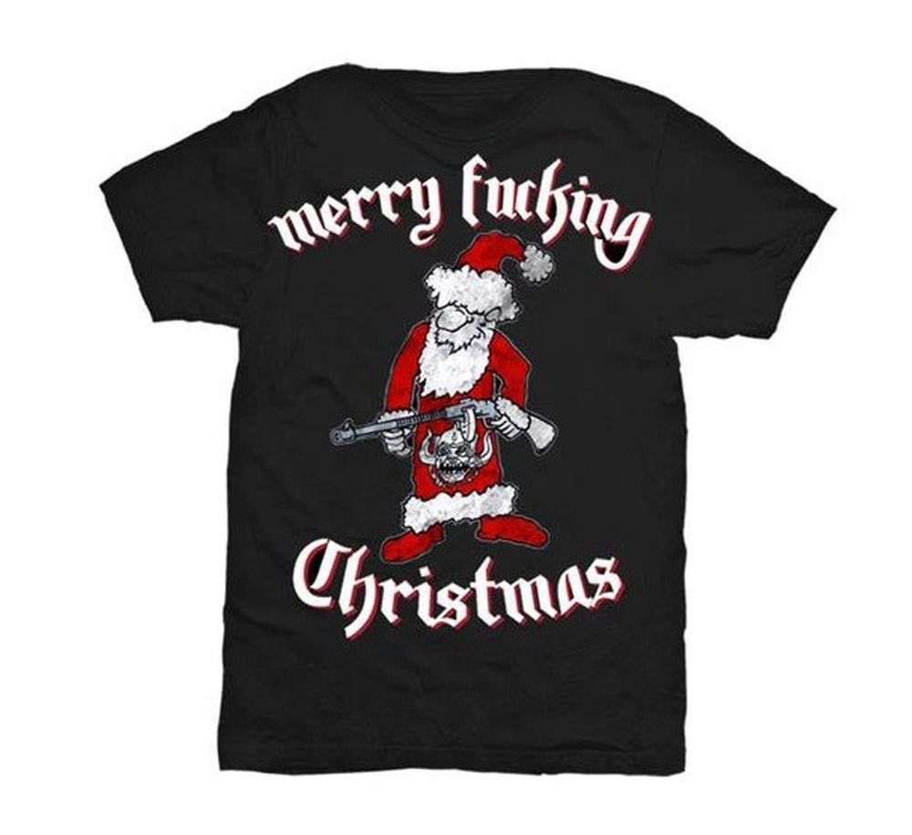 Motorhead - Merry Fucking Santa Xmas Black Shirt