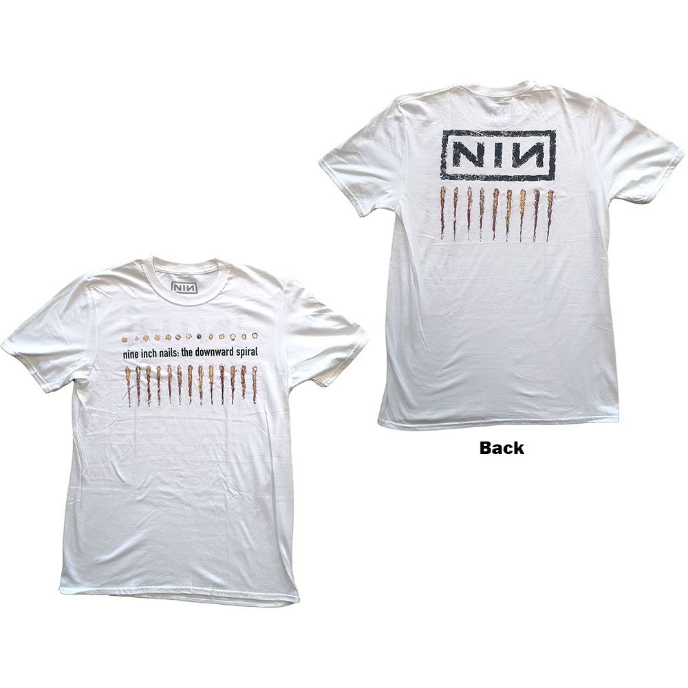 Nine Inch Nails - Downward Spiral White Shirt