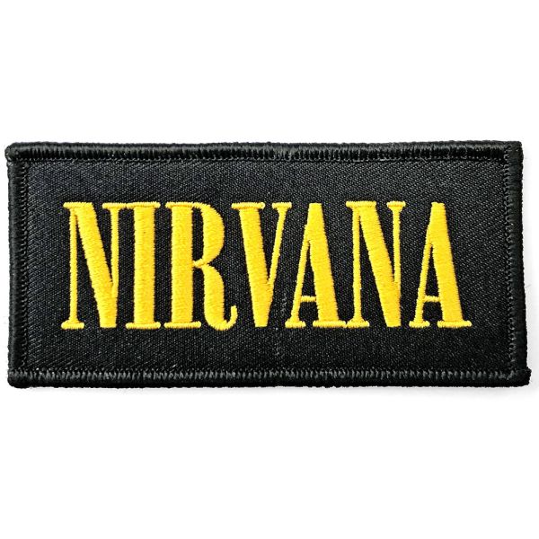 Nirvana - Logo (100mm x 45mm) Sew-On Patch