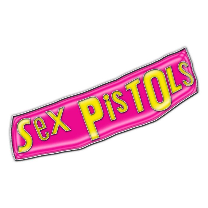 Sex Pistols - Enamel Pin Badge - Logo Pink & Yellow