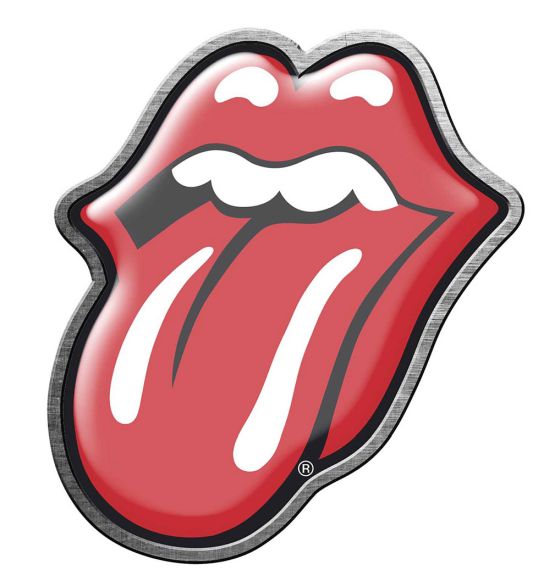 Rolling Stones - Pin Badge (40mm x 50mm) - Tongue