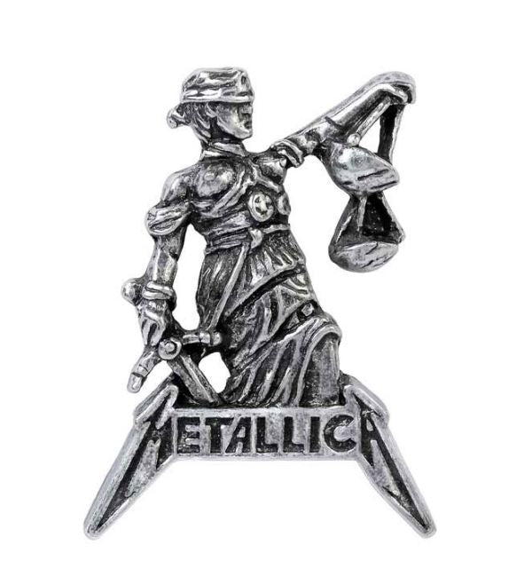 Metallica - Pewter Pin Badge - Justice For All (70mm x 16mm x 87mm)