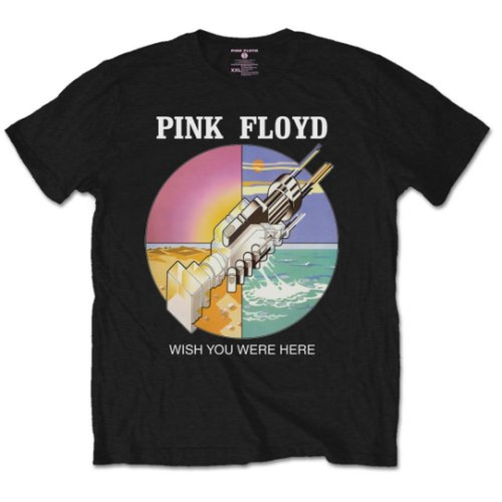 Pink Floyd - Wish You Were Here (Front Print Only) Black Shirt