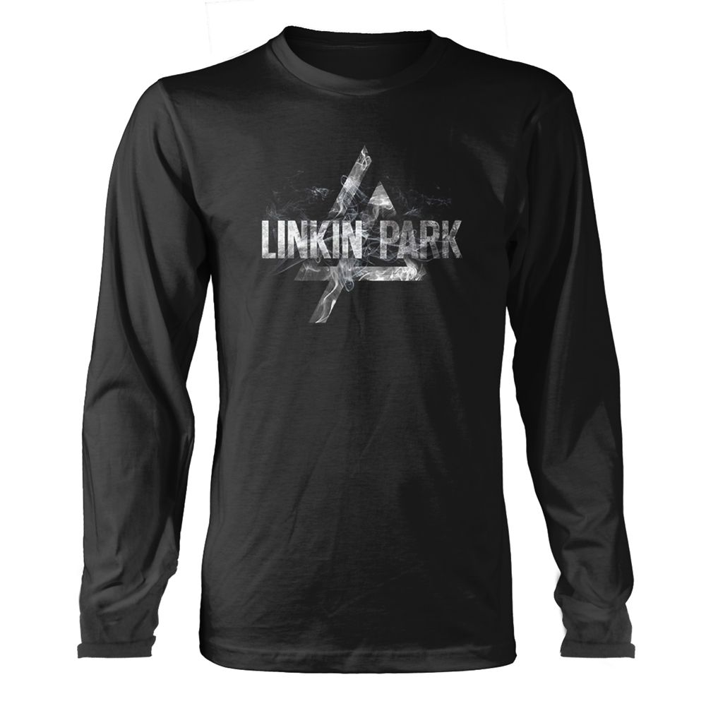 Linkin Park - Smoke Logo Long Sleeve Black Shirt