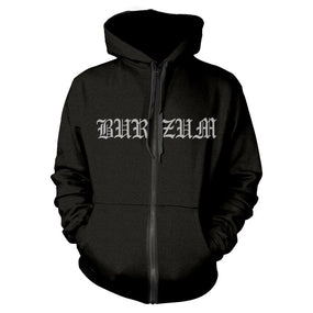 Burzum - Zip Black Hoodie (Aske)