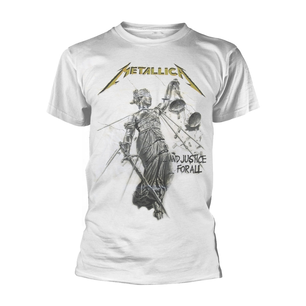 Metallica - And Justice For All White Shirt