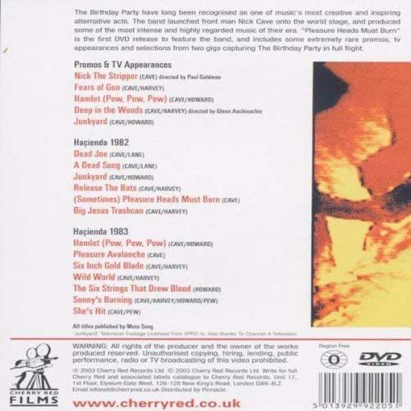 Birthday Party - Pleasure Heads Must Burn (2021 remastered reissue) (R0) - DVD - Music
