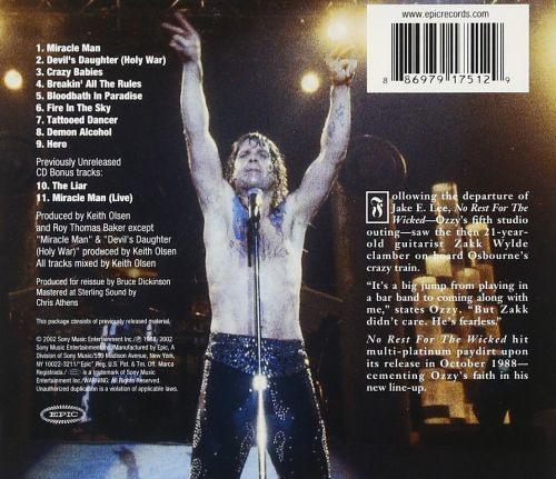 Osbourne, Ozzy - No Rest For The Wicked - CD - New