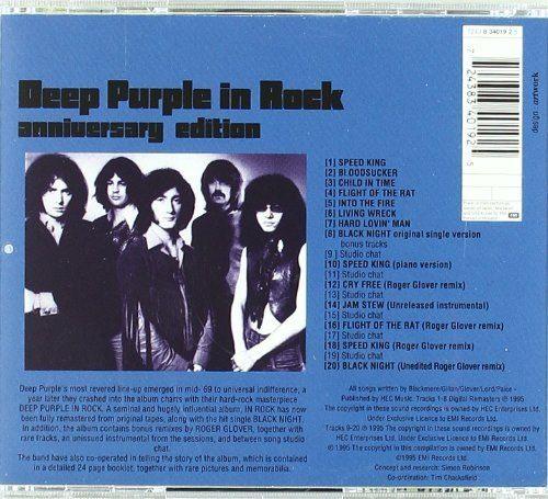 Deep Purple - Deep Purple In Rock (Anniversary Ed. with 7 bonus tracks) - CD - New