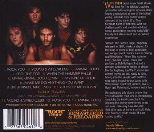 Helix - Walkin The Razors Edge (Rock Candy rem. w. 3 bonus live tracks) - CD - New