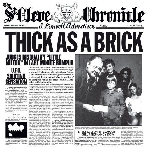 Jethro Tull - Thick As A Brick (Steven Wilson 2012 Stereo Remix) - CD - New