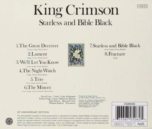 King Crimson - Starless And Bible Black - CD - New