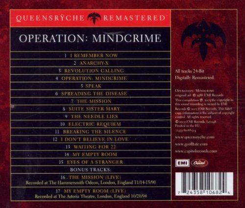 Queensryche - Operation Mindcrime (rem. w. 2 bonus tracks) - CD - New