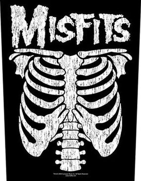 Misfits - Rib Cage - Sew-On Back Patch (295mm x 265mm x 355mm)