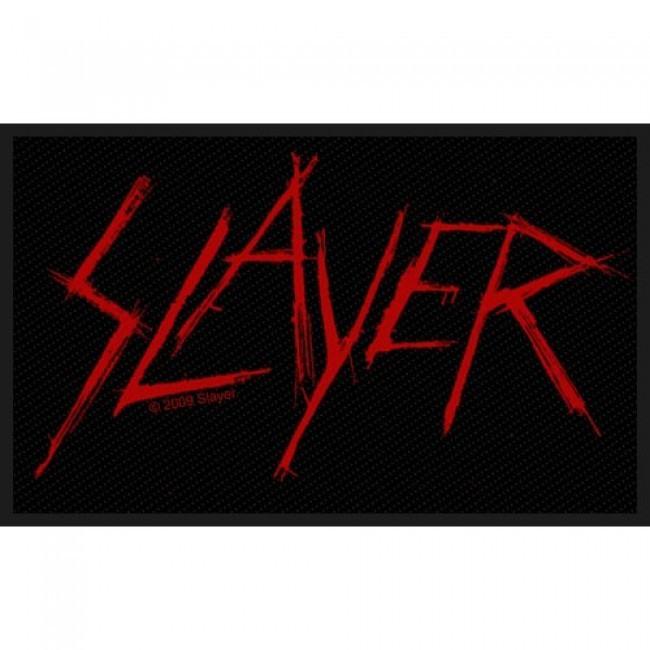 Slayer - Scratched Logo (100mm x 60mm) Sew-On Patch